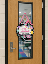 Load image into Gallery viewer, 15" Teacher Classroom Round Sign (local pickup)
