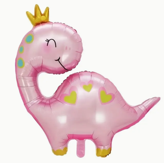 Pink Dinosaur Foil Balloon