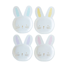 Load image into Gallery viewer, EAS944 - Gingham Bunny Shaped Plate Set
