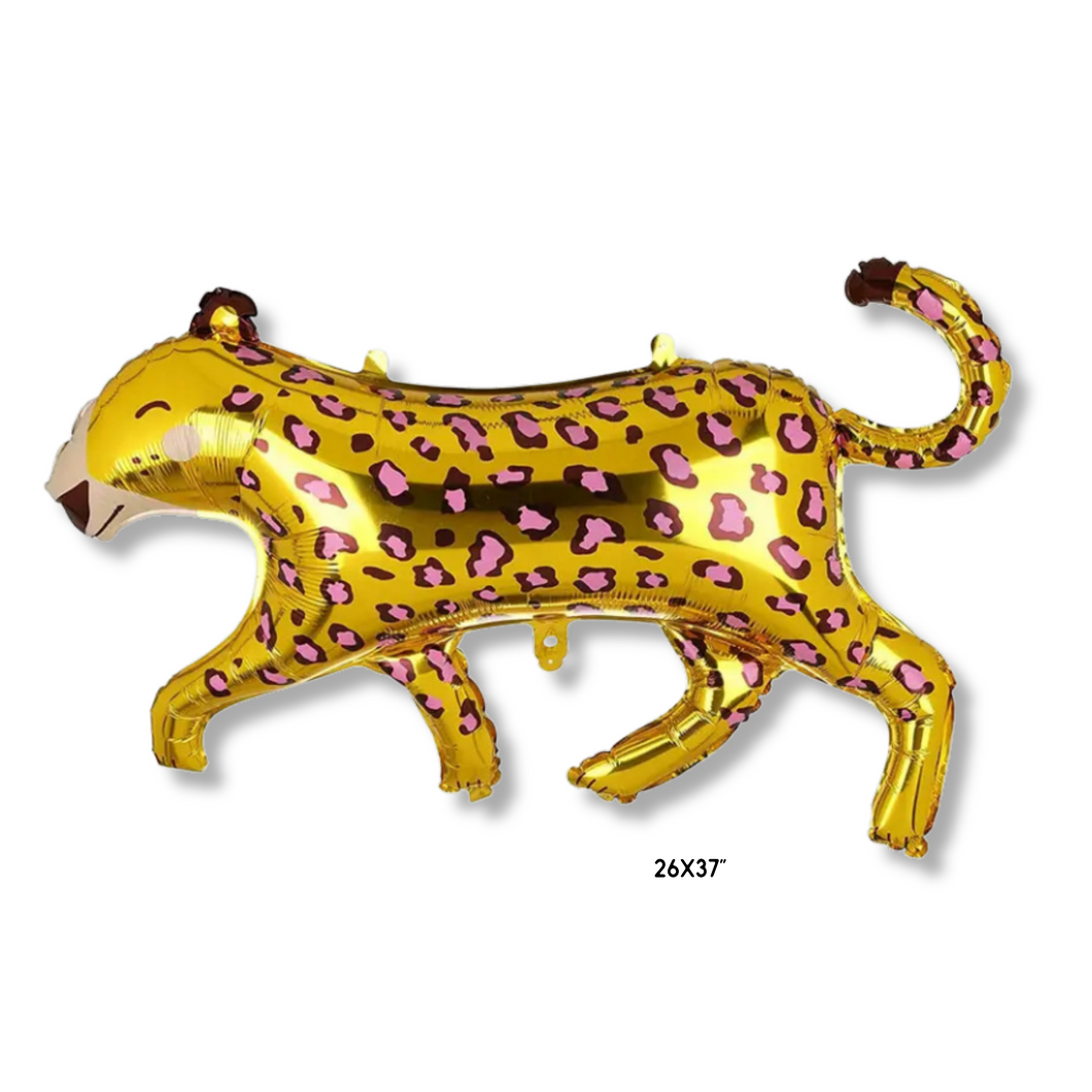 Gold Cheetah Foil Balloon