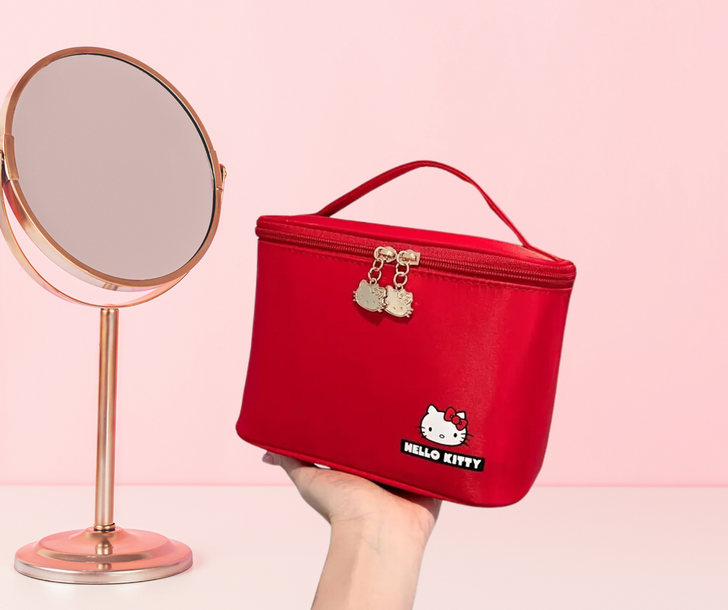 HK Red Cosmetic Bag