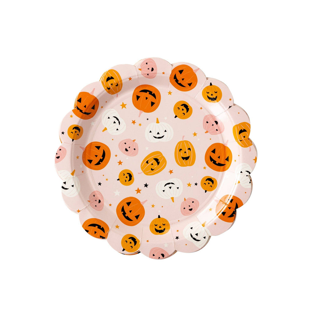 PUM1041 -  Hey Pumpkin Scattered Pumpkins Paper Plates