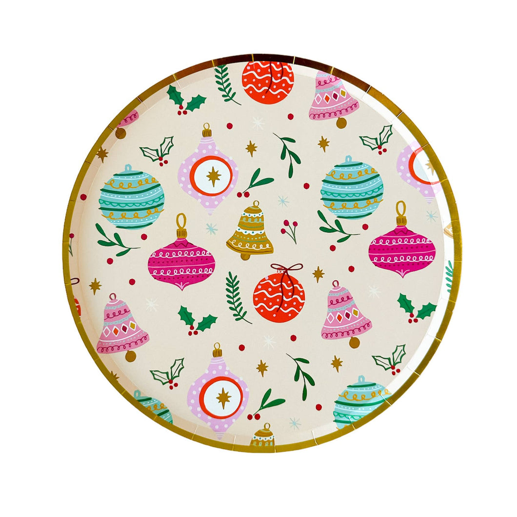 Vintage Christmas Plates 9in