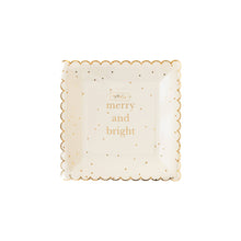 Load image into Gallery viewer, GLD940 - Golden Holiday Merry &amp; Bright Plate
