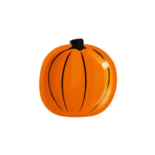 Load image into Gallery viewer, BCH941 -  Boo Crew Watercolor Pumpkin Shaped Plate
