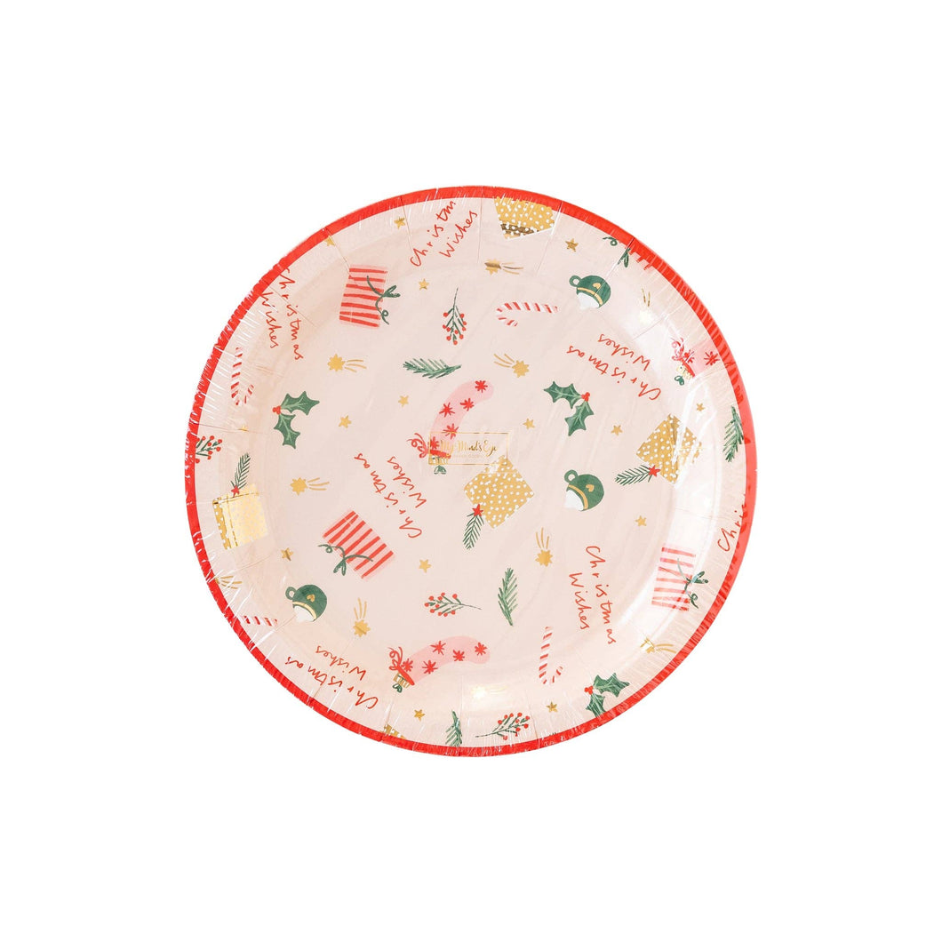 CHW940 - Christmas Wishes Scattered Icons Plate