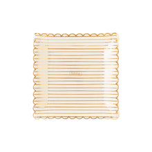 Load image into Gallery viewer, GLD941 - Golden Holiday Gold Stripes Plate
