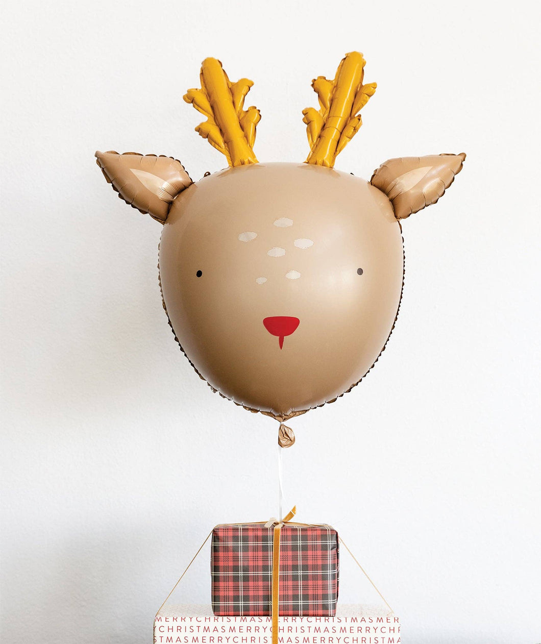 BEC915 - Dear Rudolph Reindeer Mylar Balloon