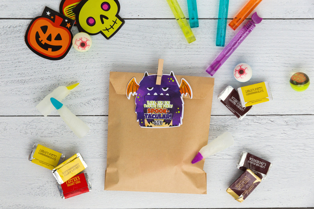 Monster Mash Bash Favor Bags - Goodie Goody Bags - Birthday Party Favor Bags - Candy Treat Favor - Costume Party - Halloween Treat Bags